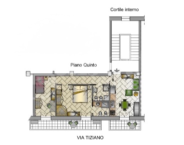 Foto Appartamento in Tiziano, Cagliari San Benedetto di 67 m² con 3 locali