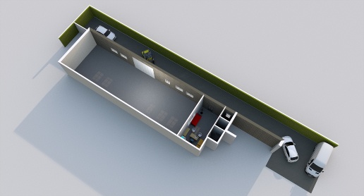 Foto Capannone industriale a Roma Morena di 200 m² con 2 locali in affitto