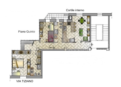 Foto Appartamento in Tiziano, Cagliari San Benedetto di 90 m² con 3 locali