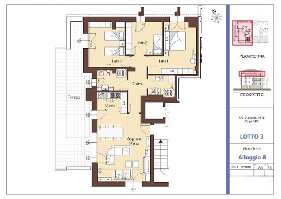 Foto Attico in Via Carra, Carpi Morbidina - Cuneo di 154 m² con 4 locali