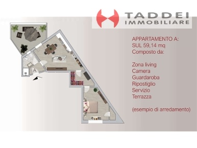 Foto Appartamento in VIA CAMPO D'ARRIGO, Firenze Campo di Marte di 59 m²