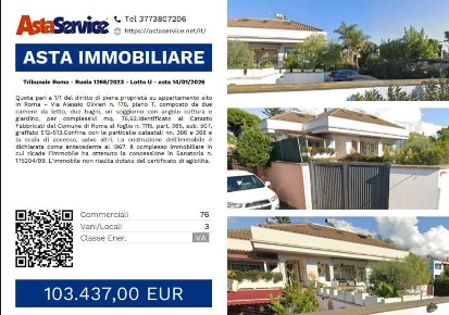 Foto Appartamento in Via Alessio Olivieri 170, Roma Infernetto di 76 m²