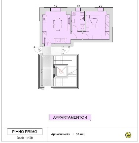 Foto Appartamento a Reggio nell'Emilia di 54 m² con 3 locali in vendita
