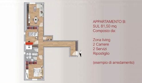 Foto Appartamento a Firenze Coverciano di 81 m² con 3 locali in vendita