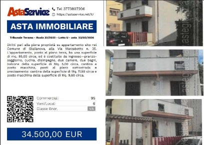 Foto Appartamento in Via Marzabotto 35, Giulianova Centro di 95 m² all'asta