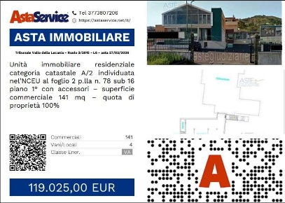 Foto Appartamento in Via Madonna della Pace 14, Agropoli Streppina all'asta