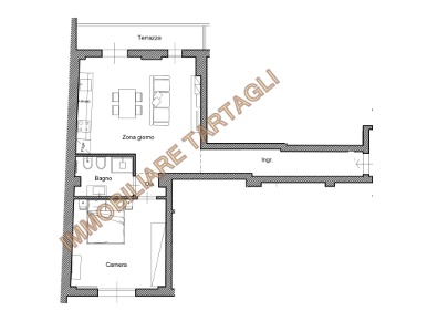 Foto Appartamento in LUNGARNO FERRUCCI 7, Firenze Gavinana di 61 m²