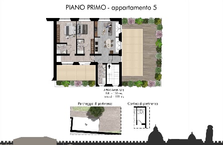 Foto Attico a Pisa San Francesco di 132 m² con 5 locali in vendita