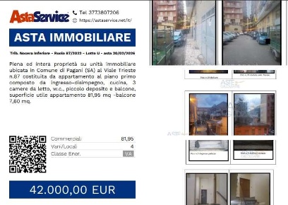 Foto Appartamento in Viale Trieste 87, Pagani di 81 m² con 4 locali