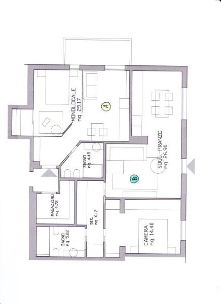 appartamento in vendita a Rimini in zona INA Casa