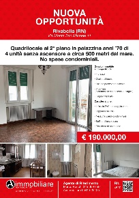 Foto Appartamento in Via Monte San Michele  11, Rimini Rivabella di 80 m²