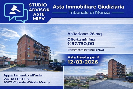Foto Appartamento a Cornate d'Adda Centro di 76 m² con 5 locali in vendita