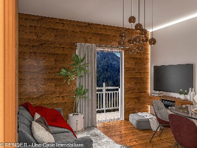 Foto Appartamento in Rue Trois Village, Brusson Centro di 43 m² in vendita