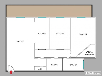 Foto Appartamento in Via Libero Leonardi, Roma di 100 m² con 3 locali