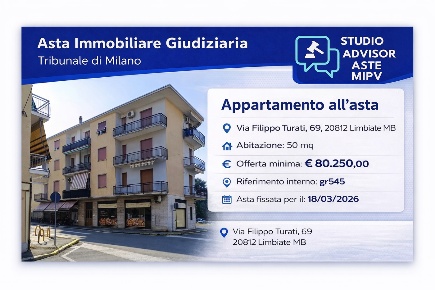 Foto Appartamento a Limbiate Centro di 50 m² con 4 locali in vendita