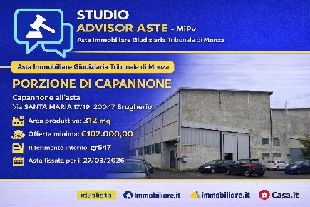 Foto Capannone industriale a Brugherio Centro di 312 m² con 1 locali