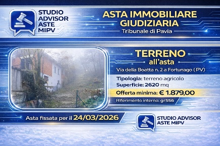 Foto Terreno agricolo a Fortunago di 2620 m² in vendita