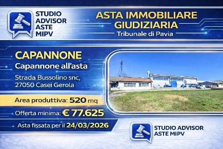 Foto Capannone industriale a Casei Gerola di 520 m² con 1 locali in vendita