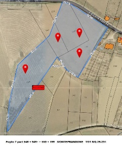 Foto Terreno agricolo in via colle appeso snc, Monteprandone di 26500 m²
