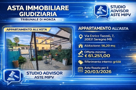 Foto Appartamento a Seregno Santa Valeria di 56 m² con 2 locali in vendita