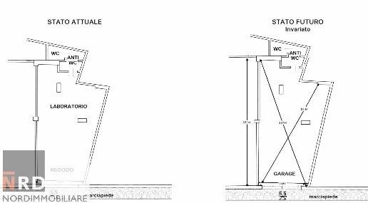 Foto Box in Via Grazioli, Mantova Centro di 60 m² con 1 locali in vendita