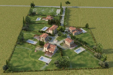 Foto Casale a Cortona Centro di 350 m² con 10 locali in vendita