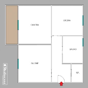 Foto Appartamento in Via Calpurnio Fiamma, Roma di 70 m² con 2 locali