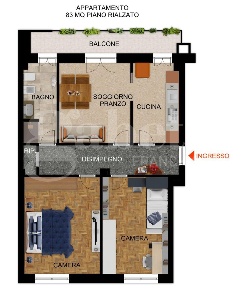 Foto Appartamento in Piazza Guglielmone 3, Pinerolo Stazione, Immacolata