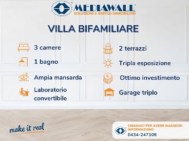 Foto Villa bifamiliare a Pordenone San Valentino, Ospedale di 256 m²