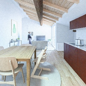 Foto Attico in Via Francesco Del Cossa, Ferrara Centro Storico di 84 m²