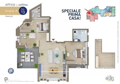 Foto Attico in Via Vittorio Veneto 8, Borgio Verezzi di 130 m² con 3 locali