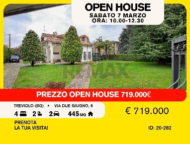 Foto Villa unifamiliare in VIA DUE GIUGNO 6, Treviolo Centro di 445 m²