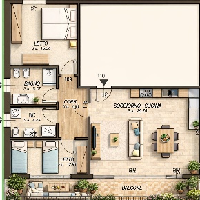 Foto Appartamento in Via Antonio Pigafetta 1, San Bonifacio Centro