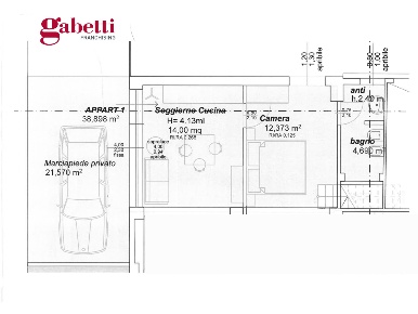 Foto Appartamento a Rimini di 45 m² con 2 locali in vendita