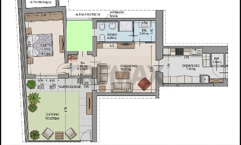 Foto Appartamento in Via Di Grotte Celoni 10, Roma Torre Gaia di 65 m²