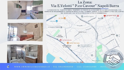 Foto Appartamento in Via Egidio Velotti, Napoli Barra di 78 m² con 3 locali