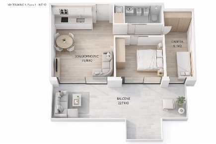 Foto Appartamento in Via Tolmino, Roma Trieste - Coppedè di 63 m²