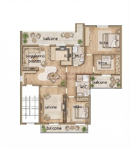 Foto Appartamento in Via Papa Pio XII, Capurso di 137 m² con 5 locali