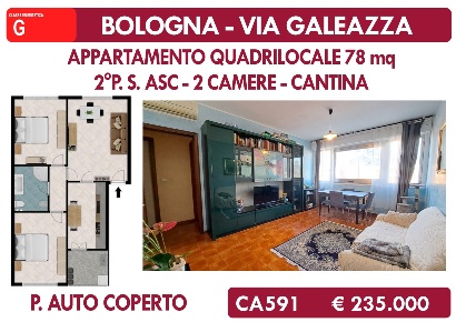 Foto Appartamento in Galeazza, Bologna Casteldebole di 78 m² con 4 locali