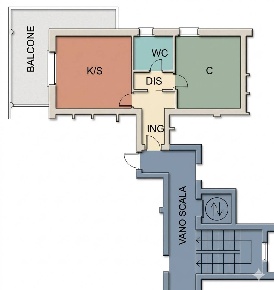 Foto Appartamento in via Fratelli Cervi 45, Trezzano Rosa di 54 m²