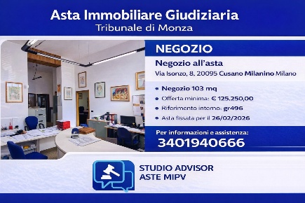Foto Negozio a Cusano Milanino di 103 m² con 1 locali in vendita