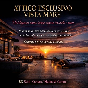 Foto Attico a Carrara Marina di Carrara di 168 m² con 5 locali in vendita
