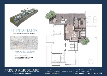 Foto Appartamento in Via Conchia, Monopoli Centro di 91 m² con 3 locali