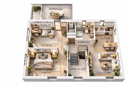 Foto Appartamento a Palmanova Centro di 64 m² con 3 locali in vendita