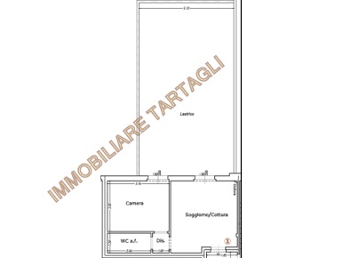 Foto Appartamento in VIA CLEMENTI 1, Firenze Novoli di 40 m² con 2 locali
