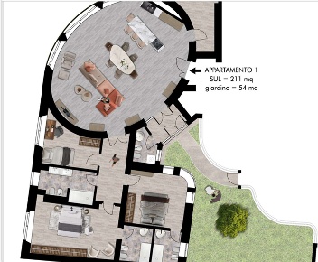 Foto Appartamento a Pisa Ospedaletto di 211 m² con 5 locali in vendita