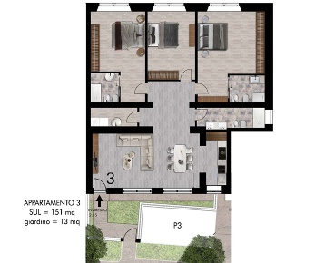 Foto Appartamento a Pisa Ospedaletto di 151 m² con 5 locali in vendita