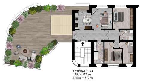 Foto Appartamento a Pisa Ospedaletto di 137 m² con 5 locali in vendita