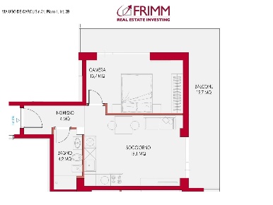 Foto Appartamento a Roma di 49 m² con 2 locali in vendita