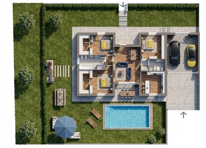 Foto Villa singola in Via Isonzo /, Magenta Centro di 225 m² con 4 locali